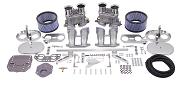 Dual Empi 44 HPMX Kit w/ Chrome Air Cleaners for Type 2/4 and 914 Engines
